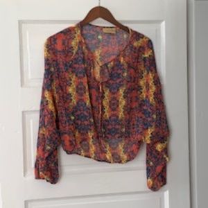 Princess Vera Wang Boho print blouse